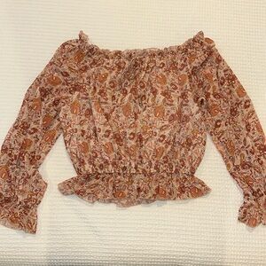 Pink Lily Off the Shoulder Blouse